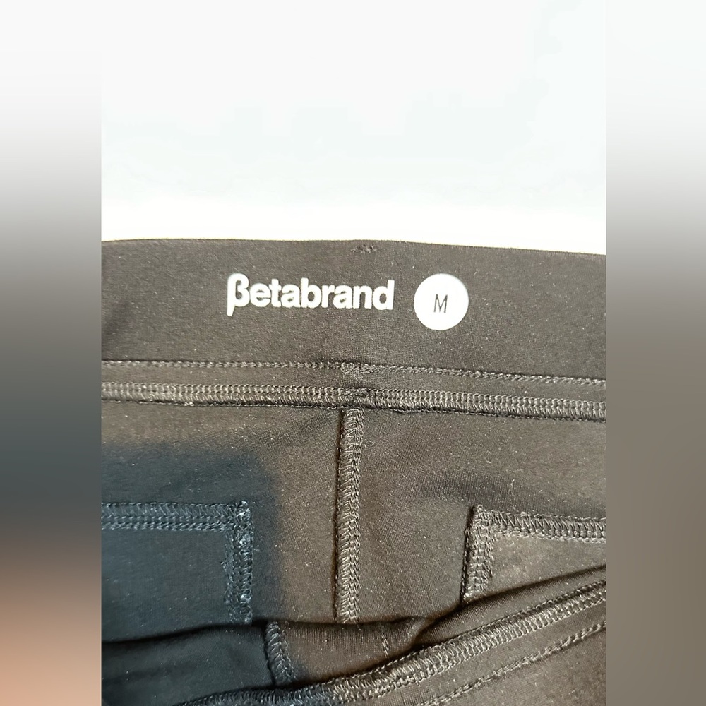 Betabrand Women's W1550-BK Classic Yoga Dress Pant Size M Black Pull On - Picture 4 of 9